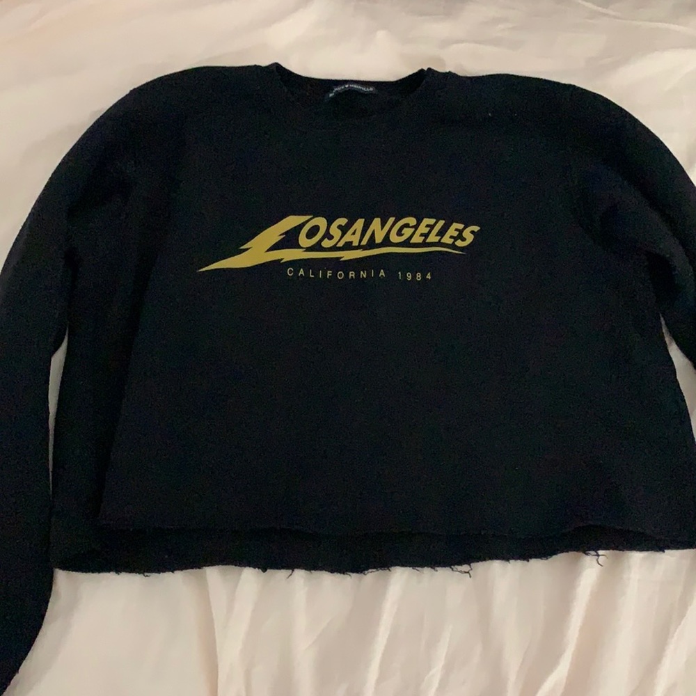 cropped Brandy Melville Los Angeles crewneck